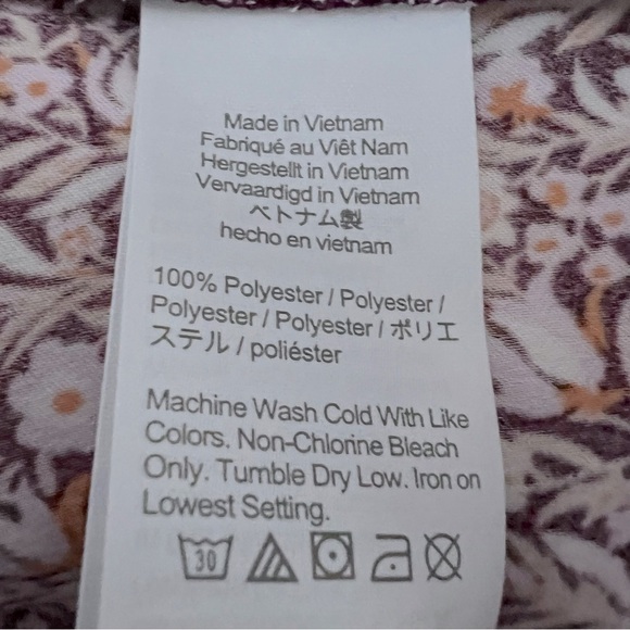 J. Crew Puff-Sleeve Satin Back Crepe Top Floral Flourish Blouse BL008 Fall 22" - Picture 12 of 12